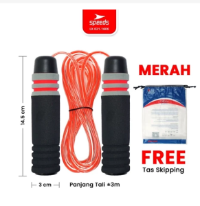 SPEEDS Skipping Skiping Lompat Tali Loncat Jump Rope Alat Olahraga Anak Remaja Dewasa 021-1602
