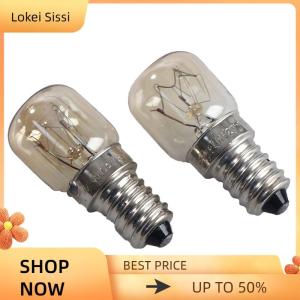 Lokei 220V E14s เตาอบไมโครเวฟเตาอบเตาอบอุณหภูมิสูงหลอดไฟ blub