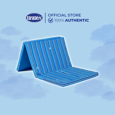 Uratex Fold-A-Matt w/ Waterproof Underlining Cover Double (Blue)