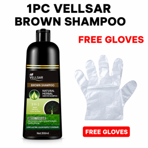 YAGUANg Black/Brown Herbal Hair Shampoo Hair Dye Shampoo Black/Brown Color Shampoo in 5 Minutes 500ML Haircare Cream Silky Cleanser