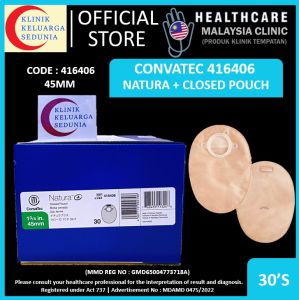 #KlinikKita| 416406 - Convatec Natura Plus Closed Pouch 45MM with Filter 30s Natura+ Close End Opaque ostomy