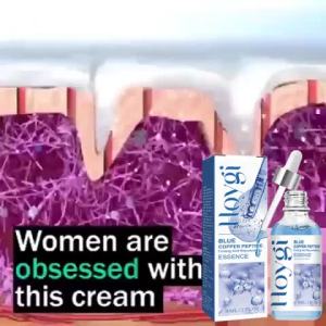 Hoygi Blue Copper Peptide Firming Essence Moisturizes and Hydrates Firms the Skin Reduces Fine Lines Brightens Skin Tone.