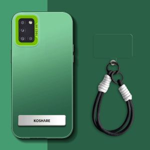 Case for SAMSUNG a31 phone casing hard case TPU Protector shockproof Cover new design aesthetic with holder and Lanyard for girl CYSTCBZJ01