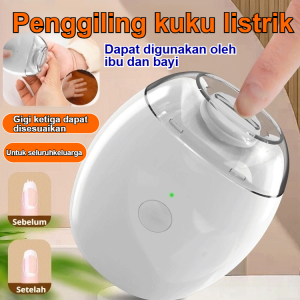 Alat Penggiling Kuku Elektrik Pemotong Kuku Otomatis untuk Bayi Alat Penggiling Kuku Anti-Cepit Set Penggiling Kuku untuk Rumah Tangga