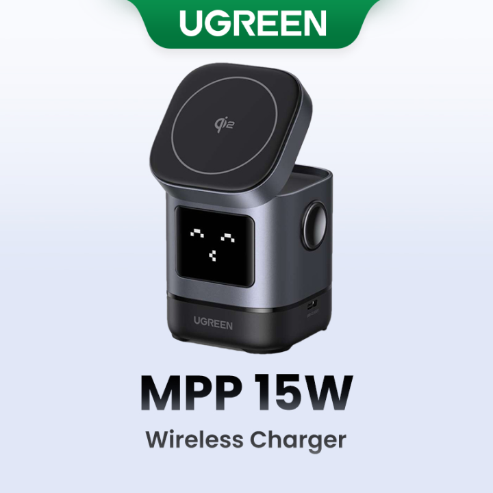 UGREEN Uno 15W 2-in-1 Magnetic Wireless Charger for iPhone 15 pro