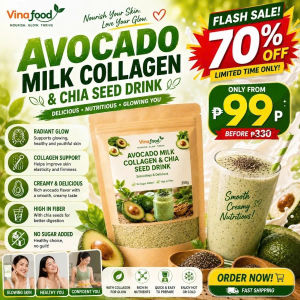 [Buy 1 Get 1] Avocado Milk Collagen & Chia Seed Drink - Glowing Youthful Skin & Weight Support