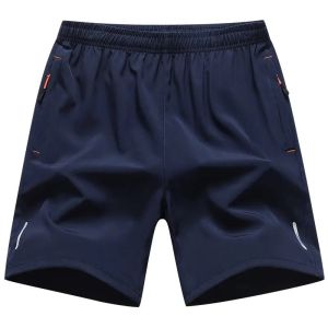 3pcs Ice Silk Summer Shorts Men Casual Short Pants Men Sports Shorts Fashion Half Pants with Zipper Pocket