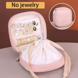 FLYING Drawstring PU Jewelry Box Portable Small Liner Bag Travel Earrings and Rings Organizer Gifts Light Lipstick Bag Jewelry Storage Bags