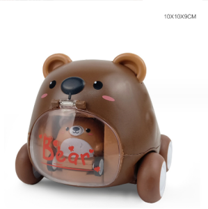 2 in 1 cartoon animal shooting Baby Car Toys Kids Play Vehicle Toy educational toy for toddlers Kereta Mainan Budak 玩具车