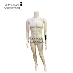 MALE MANNEQUINS Male Matte White MH1- Headless PE
