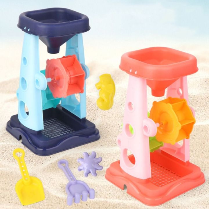 XUECHUANGYING ABS Beach Toys Safety Blue Sand Play Set Sandbox Pink ...