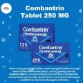 COMBANTRIN TABLET OBAT CACING DENGAN KANDUNGAN PIRANTEL PAMOAT - 1 STRIP 2 TABLET. 