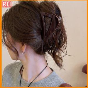 🔥🔥🔥ranghe Acrylic tam giác tóc Claw cho phụ nữ cô gái thời trang thanh lịch Hình Học Cá mập Clip đơn giản kẹp tóc mũ nón Phụ kiện tóc