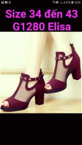 E1280 - GIÀY ELISA ĐÍNH NGÔI SAO SANG TRỌNG