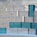 Gạch nhựa pha lê 3D decor trong suốt gợn sóng trang trí cắm hoa. 