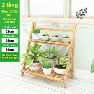 SUNNY BIERE Giá để hoa bằng tre Kệ hoa ban công giá để chậu cây tự nhiên và đẹp mắt