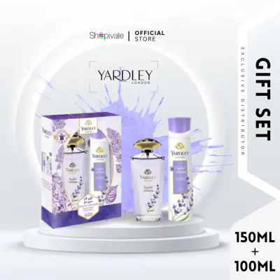 Yardley London Gift Set ENGLISH LAVENDER EDT 100ml + Body Spray For Women 150ml