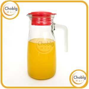 CHOBIG Pitcher Jug Kaca 1000ml Ceret Bening 1L Teko Air Bottle Glass SJI