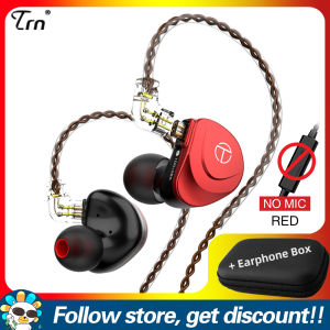 หูฟังอินเอียร์ V90S TRN เพิ่ม5BA กล่องเก็บของสี่เหลี่ยม Faaeal PU + ชุดหูฟังสำหรับเล่นเกมกีฬาการตัดเสียงรบกวน1DD ด้วยสายเคเบิ้ลมีความสะดวกสบายในการสวมใส่เสียงเบสไฮไฟสำหรับนักดนตรีออดิโอไฟล์
