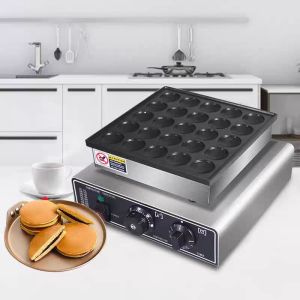 Commercial 25 Holes Dutch Poffertjes Grill Mini Pancake Machine Electric Pancake Maker Muffin Griller Machine With