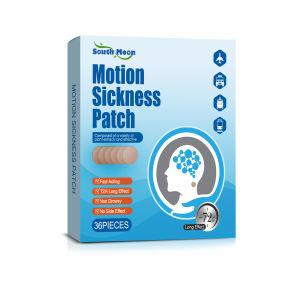 【Buy 1 take 1】South Moon Motion Sickness Patch 36 Patches - Soothes Nausea & Discomfort Non-Drowsy Herbal Formula Travel Care for Car Sea & Air Natural Ginger & Peppermint Motion Relief Patch