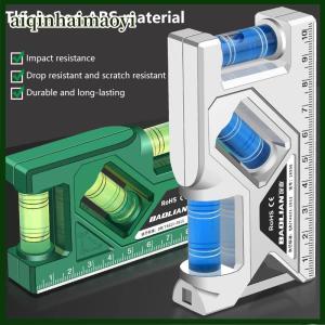 aiqinhaimaoyi Mini Level Gauge High-precision Horizontal Vertical Measure Metric Ruler Protractor Home Portable Magnetic Pocket Level Gauge