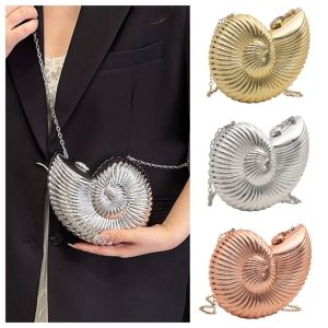 R3LRW0X Creative Conch Bag Commute PVC Shell Shoulder Bag Leisure Fashion Crossbody Bag Evening Banquet