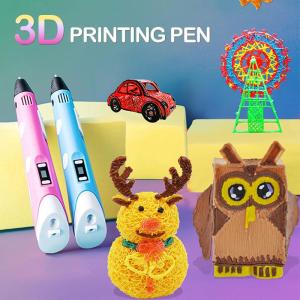Original 2nd Gen USB 3D Pen DIY Printing pens PLA & ABS Filament Arts Drawing Modeling LED Display Toys Crafting Doodle Art Printer Tools Creative Toy Birthday Design Gift For Kids Christmas Full Set