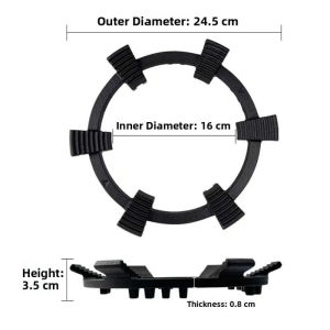 Universal Gas Stove Bracket Windproof Non Slip 6 Claw Cast Iron Gas Stove Stand Burner Holder Gas Stove Accessories