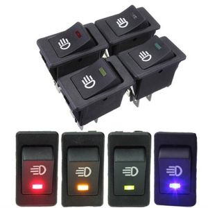 Boat Shape 12V 35A Car Auto Fog Light Rocker Toggle Switch LED Dashboard Automotive Universal Parts
