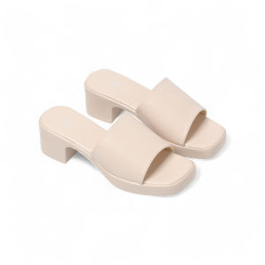 Guốc Cao Gót 5cm Quai Ngang Mũi Vuông Pixie H144