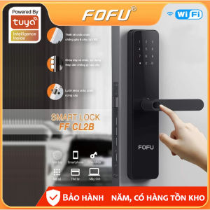 Khóa cửa thông minh thẻ từ Khóa cửa thông minh vân tay Khóa cửa điện từ thông minh cao cấp Chính hãng FoFu (FF-CL2B)