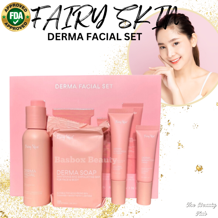 Fairy Skin Derma Facial Set New Packaging with FREE COTTON PADS