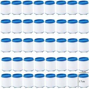WH 10-40Pcs Faucet Filter Elements - Cotton Filtration Faucet Adapter - Remove Chlorine Sediment - for Kitchen Bathroom - Water Purifier Filter