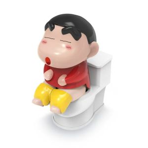 Đồ Chơi Shin Cậu Bé Bút Chì Ngồi Bồn Cầu Chơi Khăm Siêu Bựa Ngái Ngủ - Figure Crayon Shin-chan