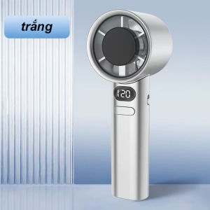 Quạt Cầm Tay MiNi 120 Mức Gío Làm Mát Nhanh Màn Hình Led Hiển Thị Tốc Độ Gío Tặng Kèm Dây Sạc TypeC - BH Đổi Mới