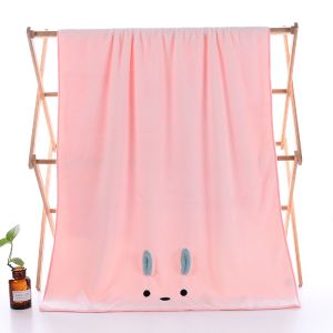 Microfiber Rabbit bear Bath Towel coral face towel hand towel animal ear cute soft blanket cotton 可爱浴巾