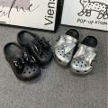 IELGY Hole Shoes Bow Slippers Women's Summer New Platform Sole. 