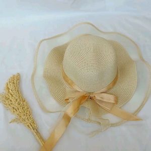 Topi pantai gelombang jala PG23 / Topi pantai wanita / summer hat / Topi pantai