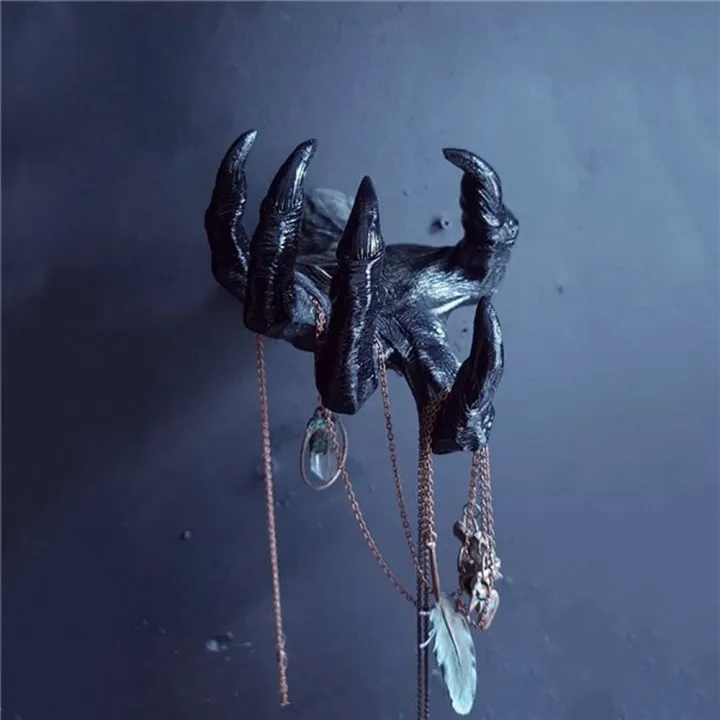 QUFUL 3D Bàn tay Phù Thủy Gothic Nhựa Tác phẩm điêu khắc nghệ thuật ...