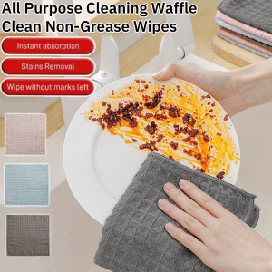 All Purpose Cleaning Waffle Clean Non-Grease Wipes Absorbent Dishcloths Micron Fiber Absorbent Kitchen Dishcloths