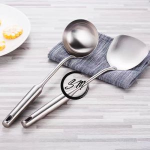 Stainless Steel Kitchen Utensil Cookware Cooking Spatula / Ladle