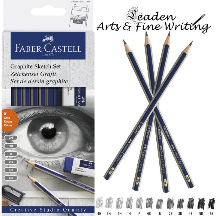 Leaden-AF﴿ Faber-Castell Goldfaber graphite Sketch Set And Pencils