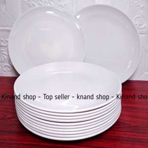 12 PCS PIRING MELAMIN BULAN PIRING SAJI PASTA TEBAL DAN MEWAH TERLARIS REAL PICT GRATIS BUBBLE WRAP