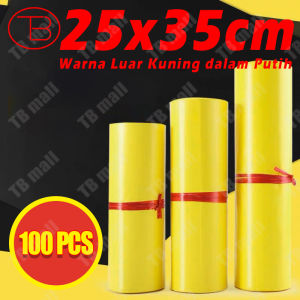 Fumu Kantong Plastik Packing Polymailer Kuning 25X35CM ISI 100PCS LDPE GLOSSY