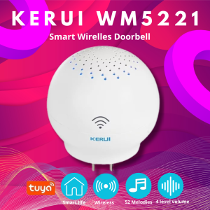 Bel Rumah Wireless Multifungsi KERUI WM5221 Tuya RECEIVER only