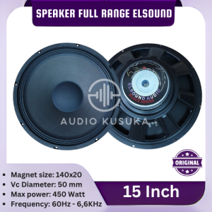 SPEAKER ELSOUND FULL RANGE 15 INCH 15IN 15" 15INCH ORIGINAL