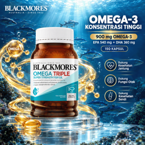 Blackmores Omega Triple Super Strength Fish Oil 150 Capsules