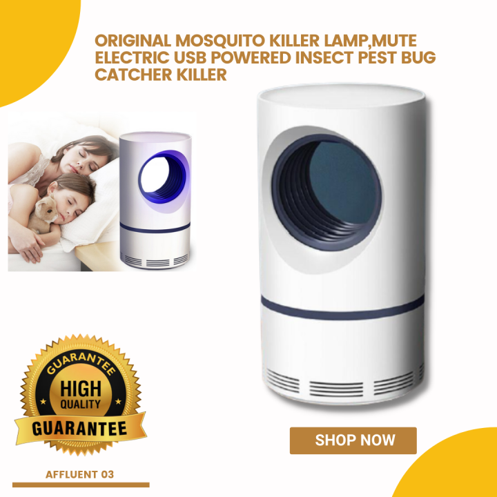 Original Mosquito Killer Lamp,Mute Electric USB Powered Insect Pest Bug ...