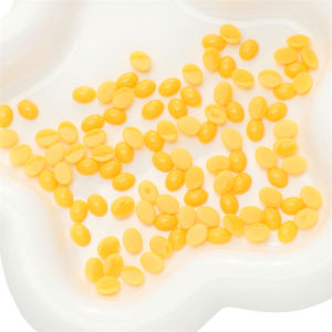 30-100ชิ้นเม็ดกลมพลาสติกสีเหลืองรูปวงรีทำจากอะคริลิคสำหรับตุ๊กตาหมีเท็ดดี้ที่ตกแต่งตาของเล่นสำหรับเด็ก